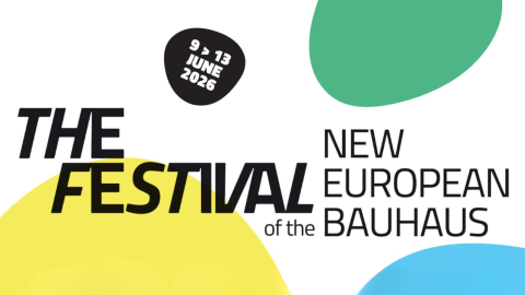 Banner of the festival of the New European Bauhaus